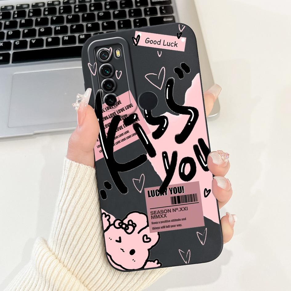 For Xiaomi Redmi Note 8 Case Luxury Flower Cactus Soft Silicone Camera Protection Cover For Redmi Note 8T Coque Note8 Phone Case