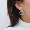 "Elegant Double-Layer Spiral Earrings for Women"