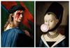 Set of Two Posters Portraits Balloon