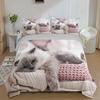 Fashion Cute 3D Cat Print Duvet Cover Set All Season Bedding Set Soft Comfortable Duvet Cover For Bedroom Guest Room
