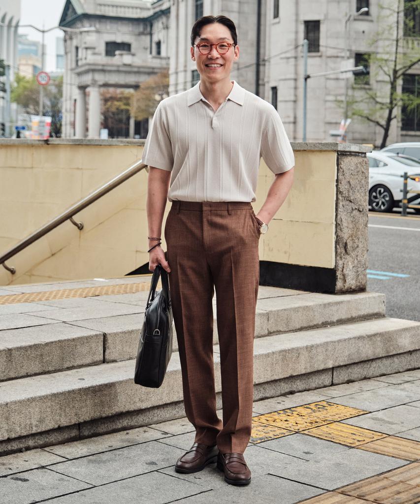 STCO Two-Tone Textured Setup_Brown (Straight Fit)_Sepxb05Csh
