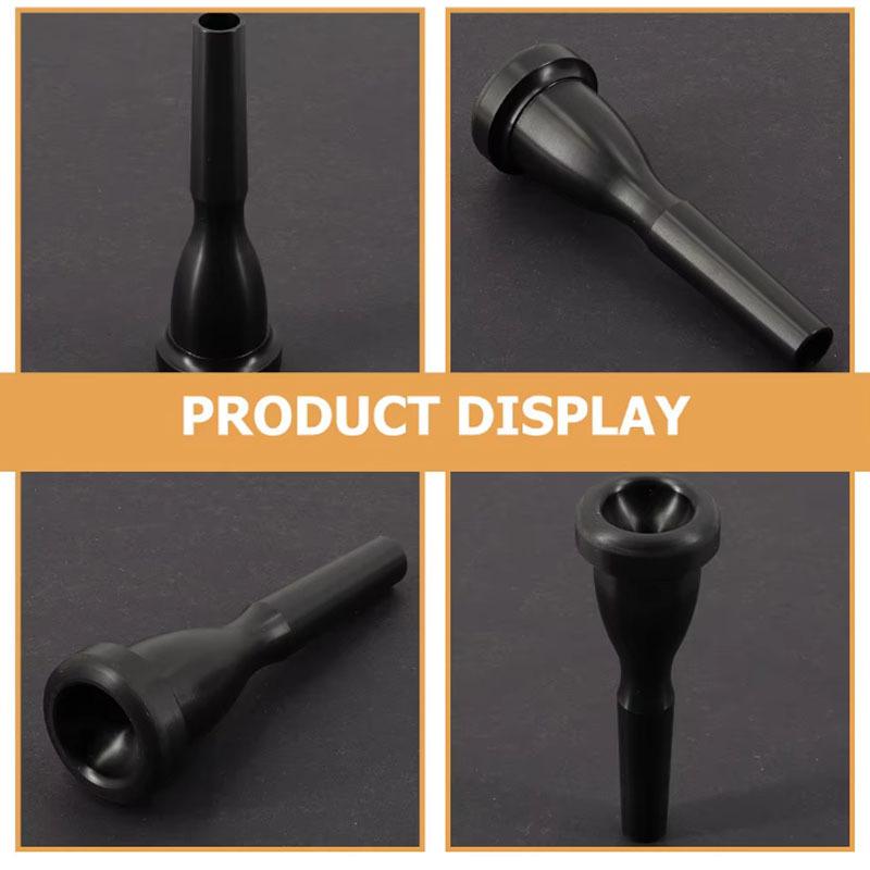 Embouchure de trompette en plastique 27x10mm Noir Accessoire de trompette Embouchure de trompette durable Accessoires de musique