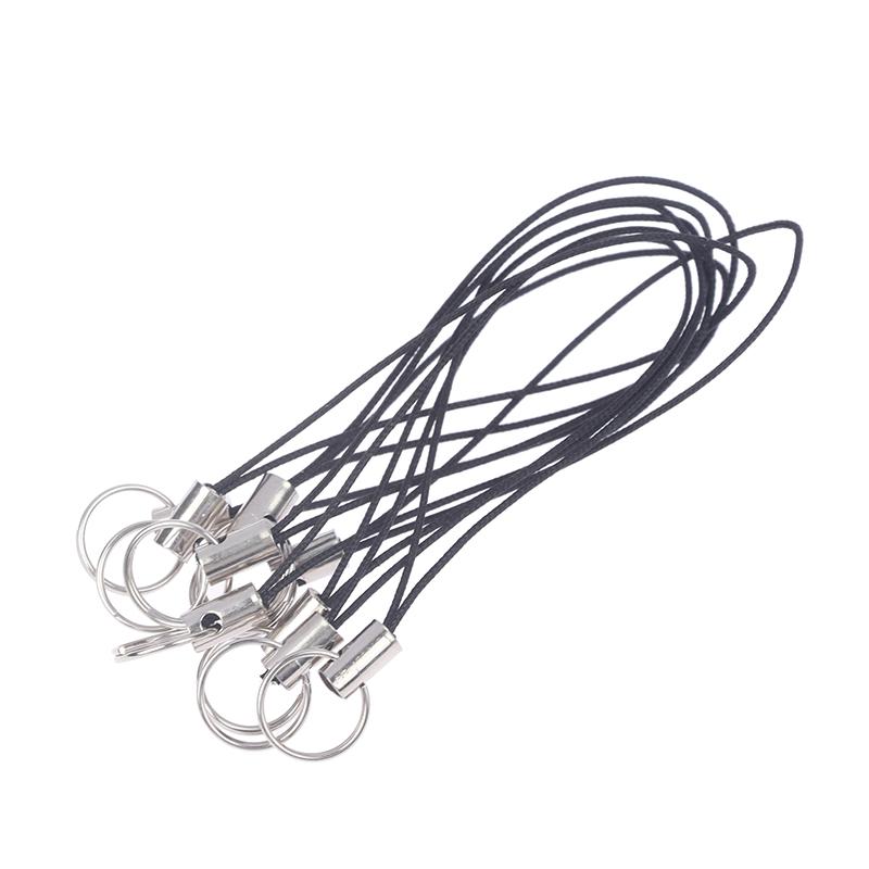 10Pcs Clasp Rope Keychains Hooks Mobile Phone Strap Keyring Bag Accessories