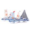 Geschenke Mediterraner Stil Nautische Figur Segelboot Modell Holzschiff Ornamente Schiffs-Handwerk