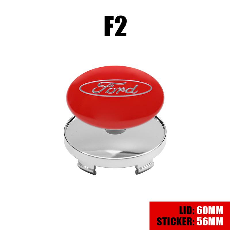 4PCS 56/60mm Car Wheel Center Hub Caps Tire Hubcap Rim Covers Emblem For Ford Focus Mk2 Mk3 Ranger Mondeo Mustang Kuga Fiesta CVS1