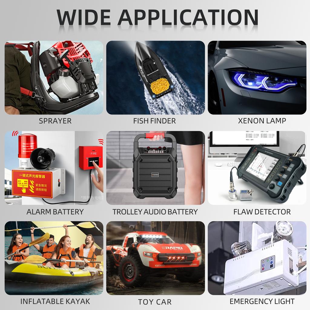 Buiten 12V Batterij 80000mAh Auto Mobiele Speaker Elektrische Boot Kamperen Reserve Oplaadbare Lithium Batterij LED Licht Sproeier BMS
