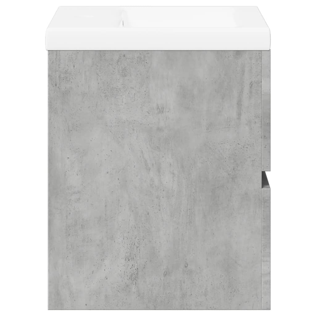 2 Piece Bathroom Furniture Set Concrete Grey Particleboard