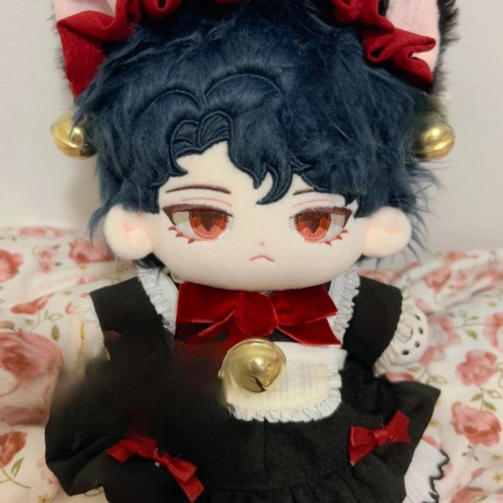 20cm Anime Movie Role Kawaii Cosplay Plush Doll Soft Cotton Body with Skeleton Cartoon Idol Toy Figures Fan Gift