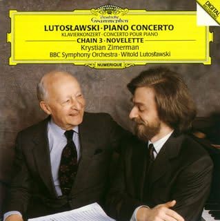 CD ZIMMERMANN (KŘESŤAN)? LUTOSLAWSKI - Lutoslawski: Klavírní koncert, Řetěz  UCCG4309 Japonsko ObiKlasická Použité