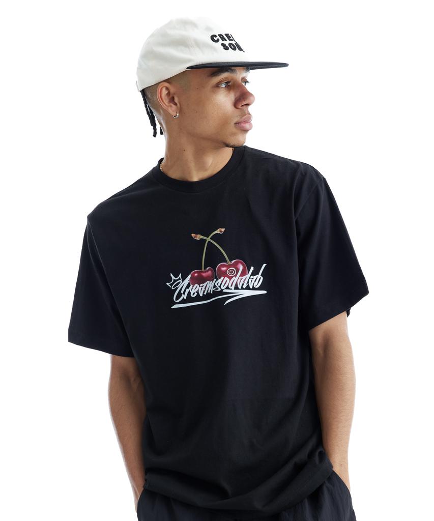 CREAM SODA LAB Cherry Logo Short Sleeve T-Shirt (Type A)