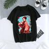 Women T-shirt Kaus Grafis Anime Demon Slayer Uniseks Tanjirou Kamado Kaus Wanita Kimetsu No Yaiba Nezuko Kaus Wanita