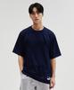 BUZZERBEATER Flatback Mesh Functional Short Sleeve T-Shirt_Navy