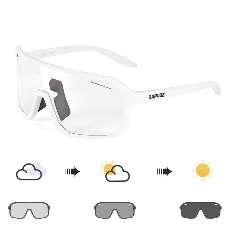 Kapvoe Photochromic Cycling Glasses for Men Women MTB Road Bike Eyewear Sports Sunglasses UV Protection