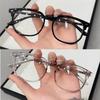 2PCS Anti-blue Lightweight Design Eyeglasses for Women with Regular Eyeglass Frame Finished Vintage Retro Flat Lightweight Design Frame