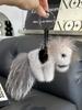 New Natural Mink Fur Little Horse Pony Key Chain Charm Women Fashion Plush Car Keychain Bag Pendant Party Gift Jewelry Trinket