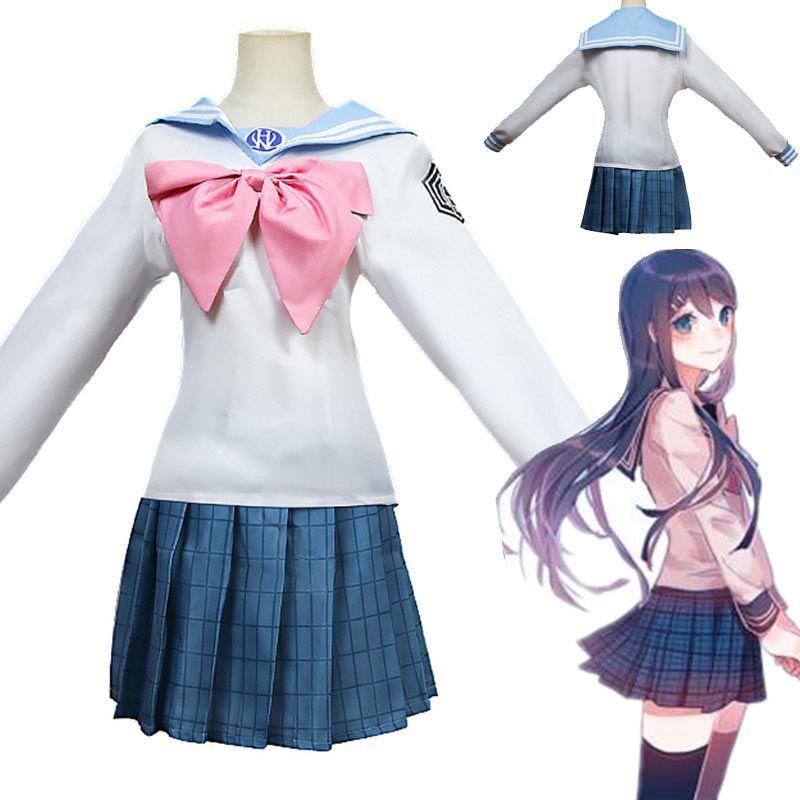 High Quality Danganronpa Sayaka Maizono Uniform Costume Cosplay Suit For Parties