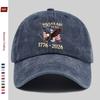 1pc 250Th Anniversary Themed Baseball Cap | Black With Embossed '250 Years' And '1776-2026', White Eagle With American Flag And