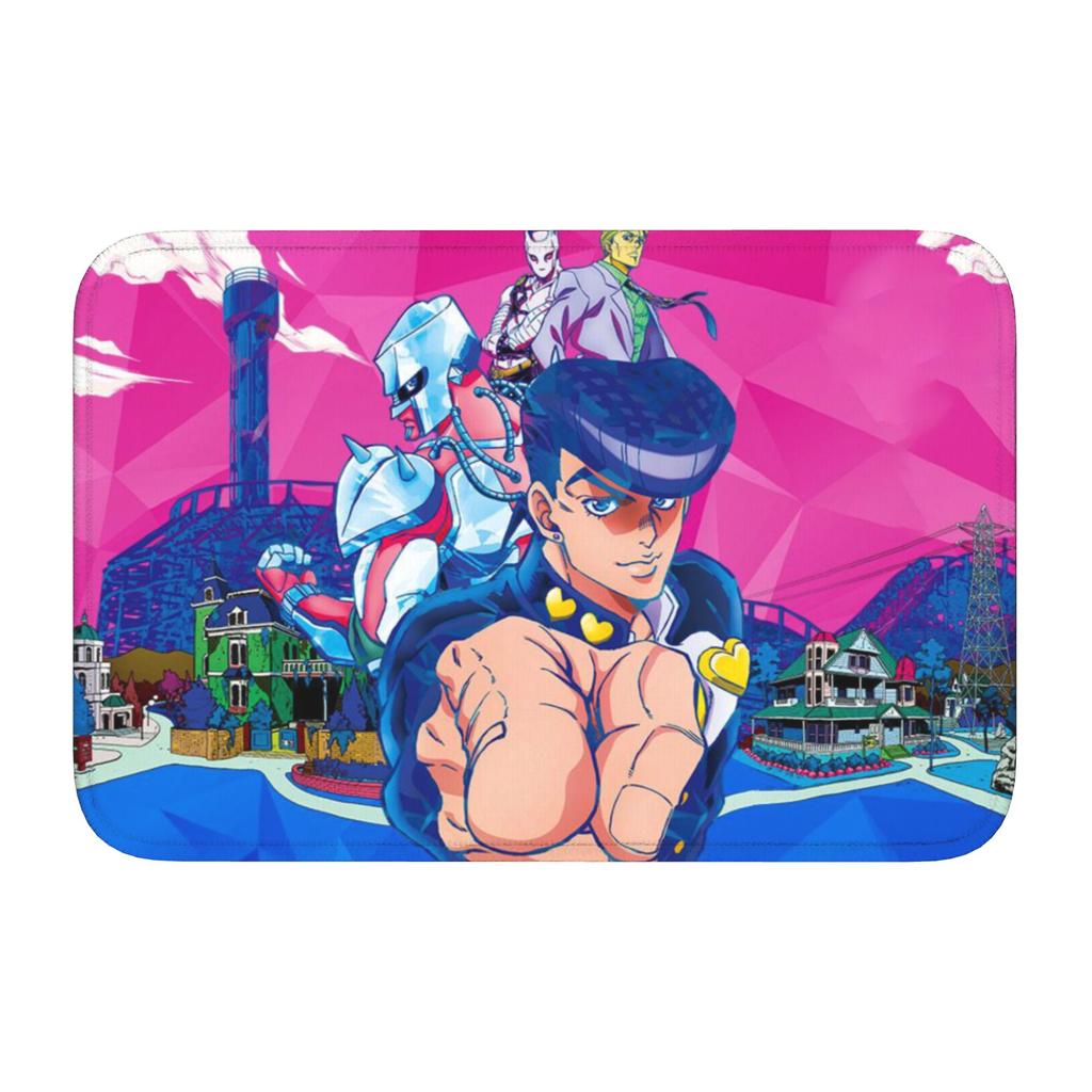 Custom JoJoes Anime Doormat Non-Slip Entrance Welcome Kitchen Bath Floor Door Mat  Toilet Living Room Carpet Rug