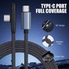 90 Degree Type C Cable Type-C To Type-C Data Transfer Cables Portable 100W Super Charging Cable