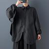 Langarm-Oversize-Shirts und Blusen für Blusen Lässige, lockere Frühlings- und Herbstoberteile für Damen mit Knopfleiste