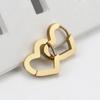 1 Pair High Polished Stainless Steel Hoop Earrings For Women/Men Geometric Allotype Ear Buckles Hip Hop Party Creative Jewelry