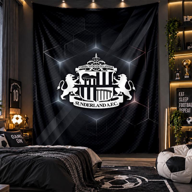 Wall Hanging Tapestry Sunderland Print Cloth for Living Room Bedroom Home Decor