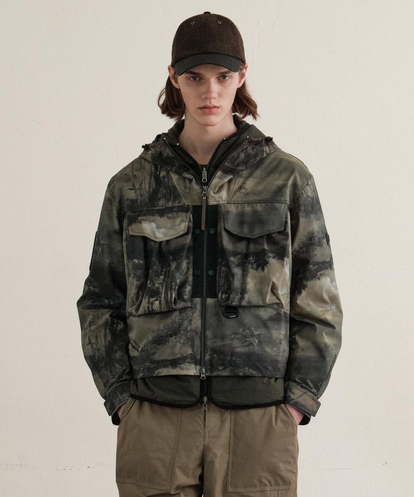 Helement River Detachable Padded Jacket (Khaki)
