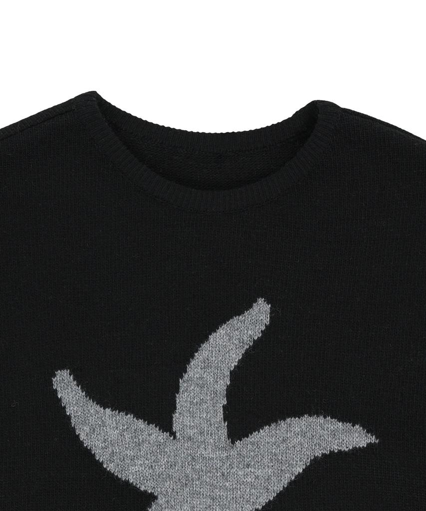 THE COLDEST MOMENT Tcm Starfish Knit (Black)
