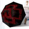 Rammstein Band Automatischer Auf-/Zu-Regenschirm   Kompakter Reise-Regenschirm, 8-Rippen Stabile Konstruktion, Ideales Geschenk, 125