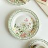 Französische Sonnige Blume Teller, High-End Leichter Luxus Dessertteller, Retro Keramikteller, Besonders Schöner Kuchenteller