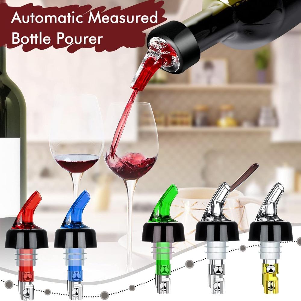 1oz Liquor Pour Spout Automatic Measured Bottle Pourer Kitchen Tools Bartending Tool Measure Pour Spout Cocktail Dispenser
