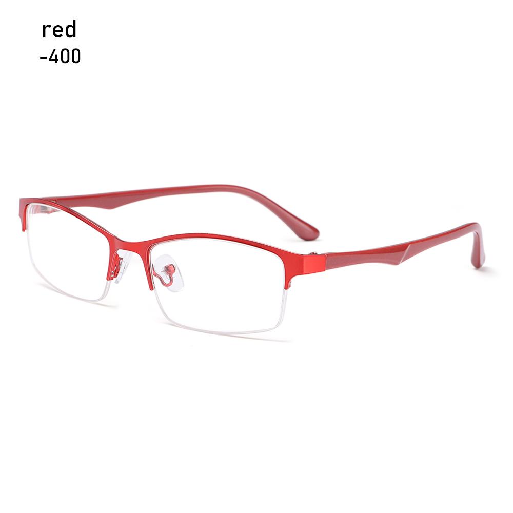 Women Half Frame Optical Prescription Eyeglasses Myopia Glasses Computer Goggles Short-sighted Eyewear for Work