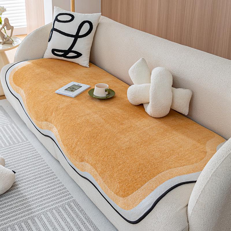 Cloud Mat Chenille Sofa Cushion Non-Slip All Wrapped Cover Cover Cover Cloth Four Seasons Bedroom Universal Seat Cushions