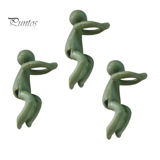 3 Pcs Anthropomorphic Plant Holder Plant Support Stand for Sprouts Stems Shoots Cuttings Cute Plant Supporters for Indoor Garden Decor or Plant