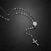 Vintage Christian Cross Religious Pendant Necklace Virgin Mary Tassel Dangle Clavicle Chain For Women Charm Jewelry Gift