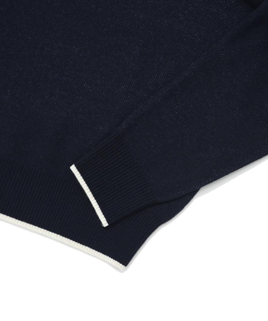 COVERNAT Arch Logo 08 Crew Neck Knit Dark Navy