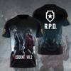 New Vintage Resident Evil 3d Print T-shirt Men Women Fashion Hip Hop Plus Size Streetwear Short Sleeve Tops Tees Kids
