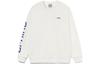 Li Ning Sports Fashion Collection Logo Letter Print Crew Neck Pullover Fleece Lined Sweatshirt Men's White AWDTC23-3