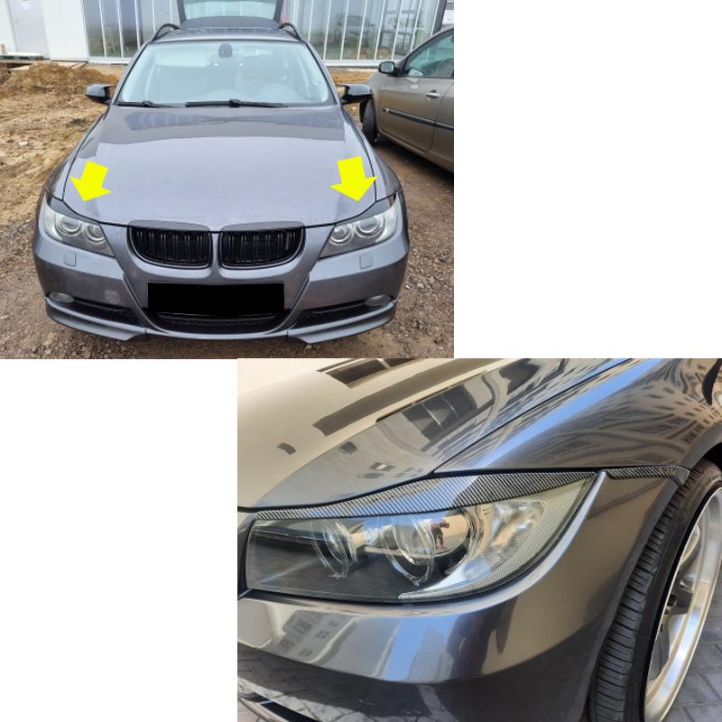 Pro BMW Příslušenství Řada 3 E90 E91 320i 330i Obočí světlometů Víčko 2005 2006 2007 2008 2009 2010 2011 Sedan / Touring