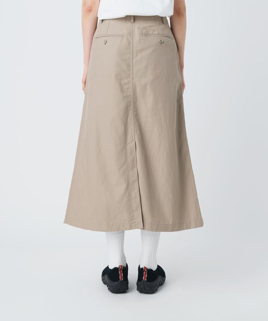 Snow Peak Light Dobby Cloth Skirt SK-26SW001, Black, Size 1. Women's Lightweight Dobby-woven Skirt for Everyday and Outdoor Wear.