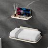 Wall-Mounted Foldable Bathroom Storage Rack