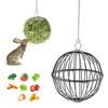 Hanging Chicken Feeder Hamster Rabbit Treat Ball Vegetable String Ball Poultry Fruit Holder with Adjustable Height Stainless Steel Chain