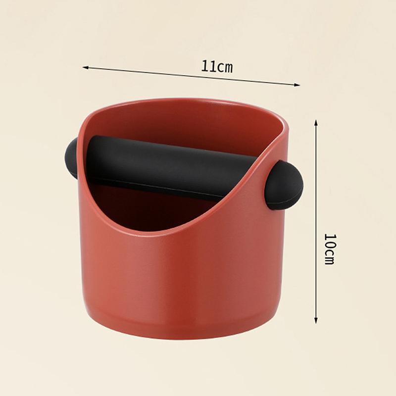 Shock-Absorbent Coffee Knock Box Anti-Slip Espresso Dump Bin For Coffee Grounds With Removable Knock Bar Coffee Grind Waste Bin
