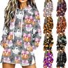 Women's Casual Long Sleeve Halloween Print Hoodie Pullover Top for Fall Festive Wear