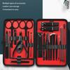 23 in 1 Set Maniküre-Sets Nasenhaarschneider Schwarz Nagelknipser-Set Nagelknipser Maniküre-Werkzeug Pflegeset