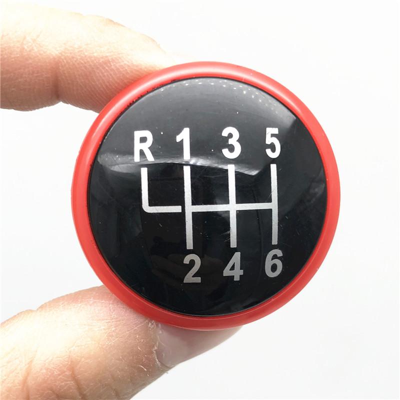 5/6 Speed Gear Shift Knob Top Cap Emblem Badge Cover For VW Volkswagen Golf Jetta MK3 MK4 GTI MK4 Bora Polo Seat Ibiza Caddy