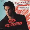 7inch Record RICK SPRINGFIELD  Celebrate Youth RPS172 RCA 1985 Japan Dance  Electronica Used