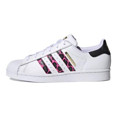 Originals Superstar Synthetic Leather Durable Low-Top Skate Shoes Women Sneakers White Black Pink FX6037