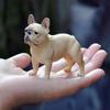 Realistic Bulldog Figurine Simulation French Bulldog Figure  Fairy Garden Decoration