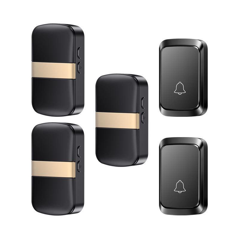 Battery-Powered Wireless Doorbell with DC Remote & Simple Call Button for Elderly, Dual Power
